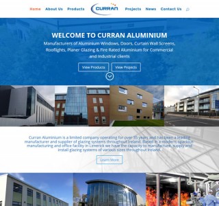 Curran Aluminium Construction Web Design Ireland