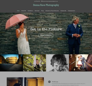 Donna Rave Photography Portfolio Website Design Ireland