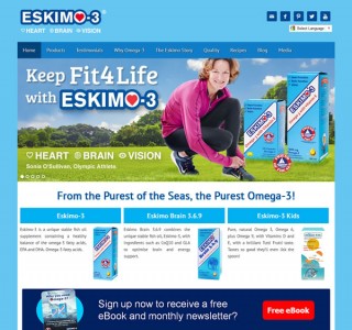 Eskimo 3 Fish Oils Website Design Ireland