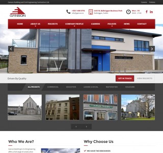 Ganson Building & Civil Engineering Web Design Ireland