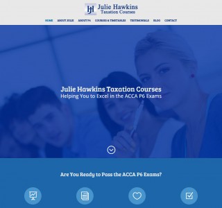 Julie Hawkins Taxation Courses Ireland Website Design