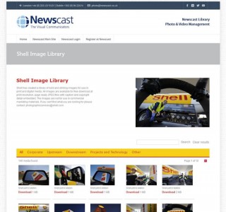 NewsCast Image Library Website Design Ireland