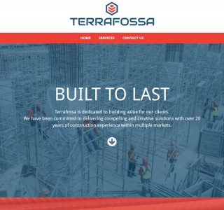 Terrafossa Construction Web Design & Logo Design