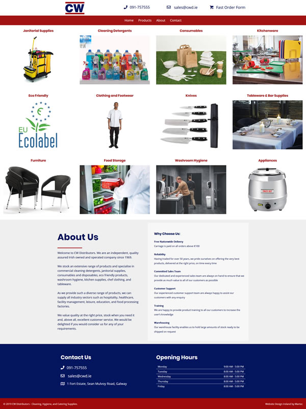 CW Distributors – Cleaning Hygiene, and Catering Supplies