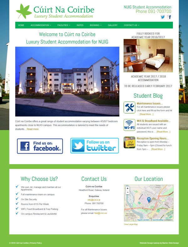 Cúirt na Coiribe Web Design Galway