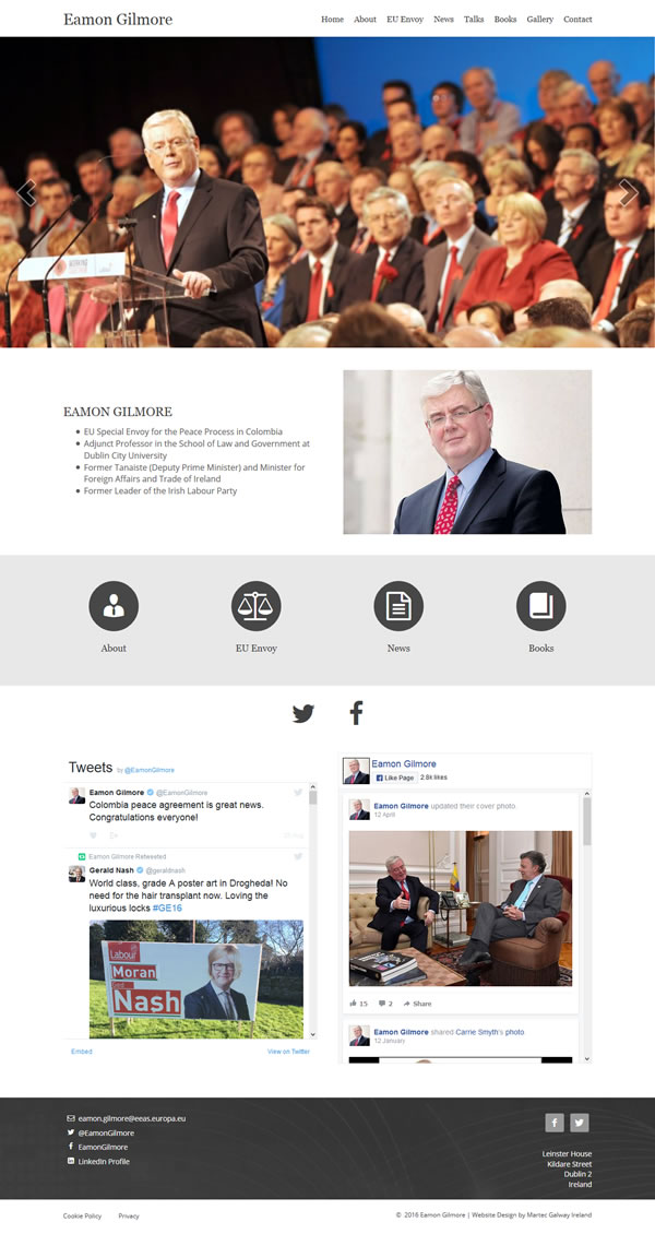 Eamon Gilmore Responsive Website Design