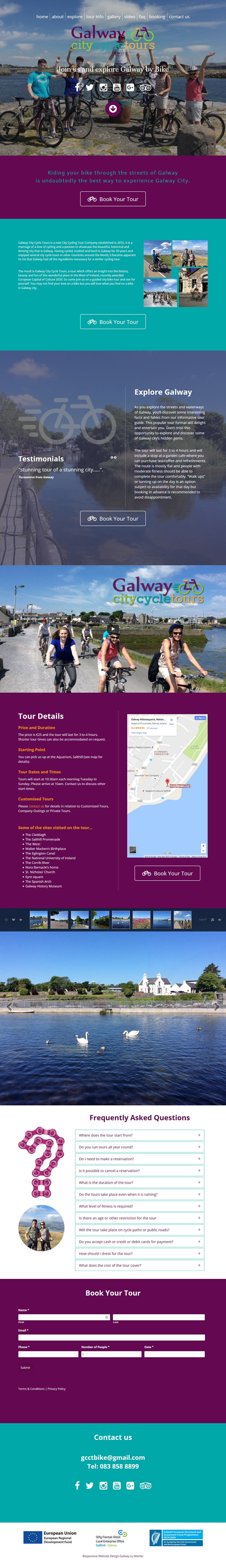Galway City Cycle Tours Web & Logo Design