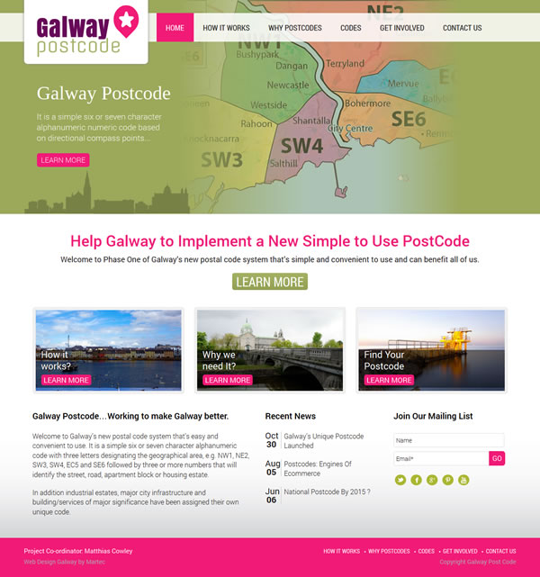 Galway PostCode Logo & Web Design Galway