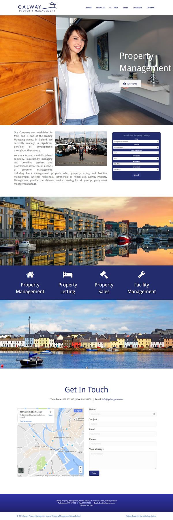 Galway Property Responsive Website Design