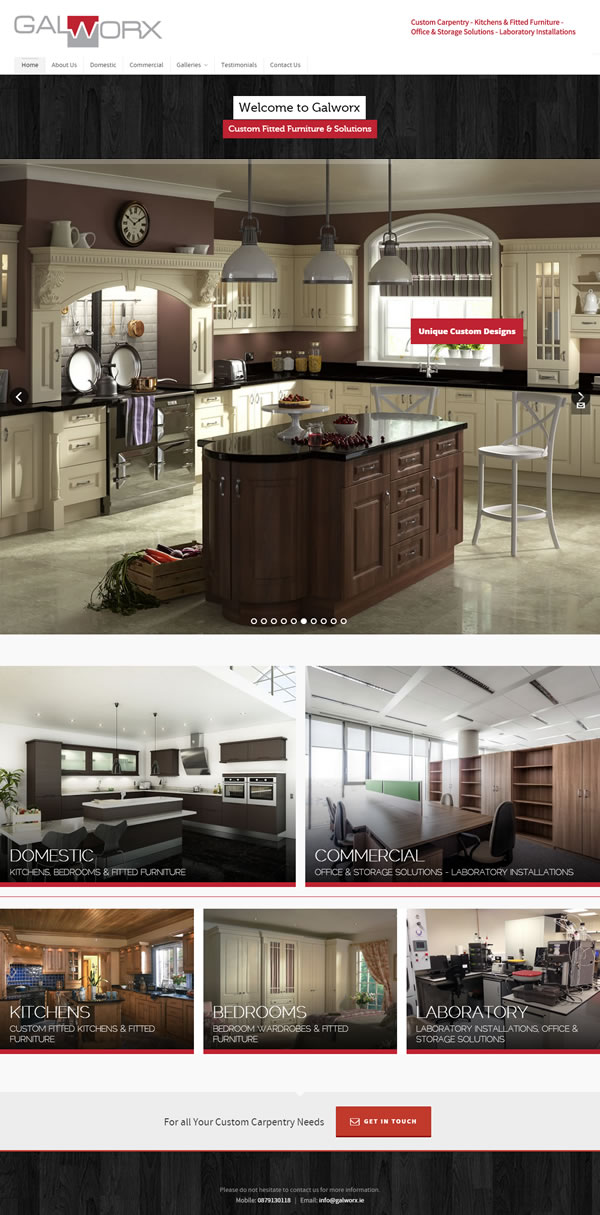 Galworx Kitchens & Furniture Galway Web Design