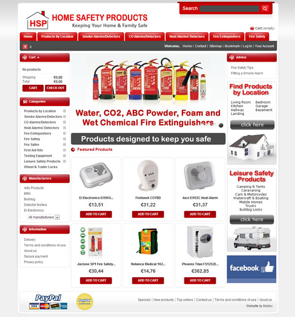 Home Safety Products Ecommerce Website