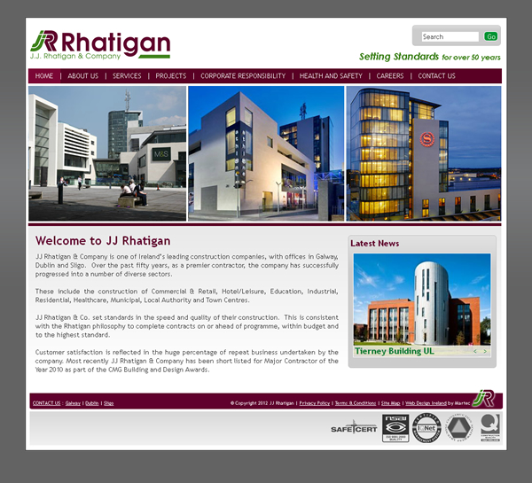 JJ Rhatigan Galway Web Site Design