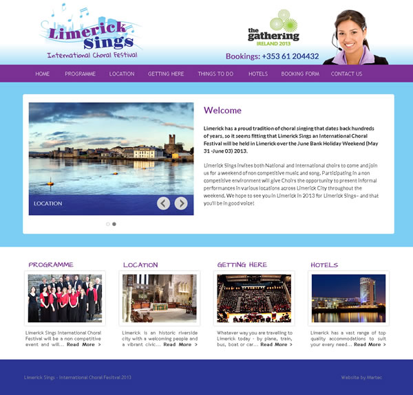 Limerick Sings Festival Gathering Logo & Website