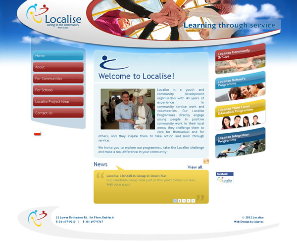 Localise Dublin Logo Design and Web Site Design