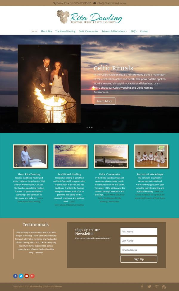 Logo & Website for Rita Dowling Traditional Healer