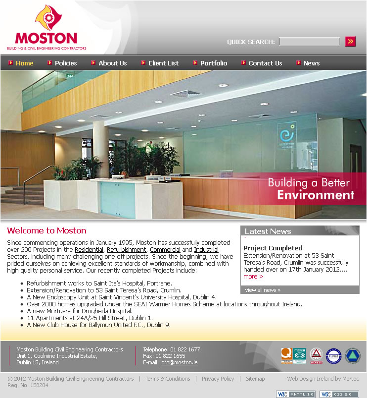Moston Dublin Website Design