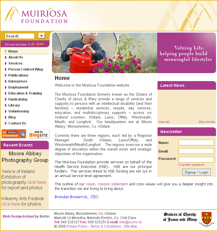 Muiriosa Logo Design and Website