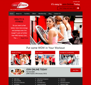gym website design