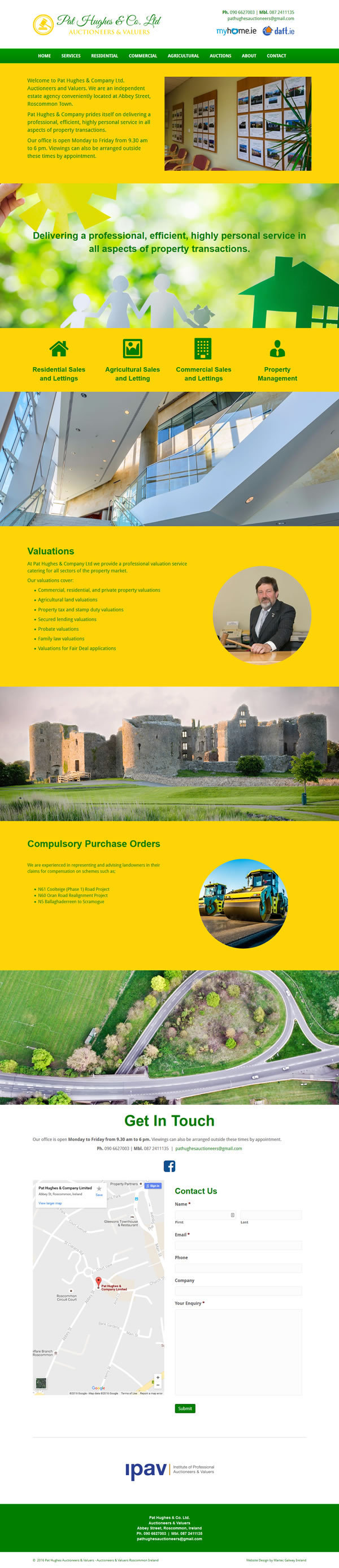 Pat Hughes Roscommon Web Design & Logo Design