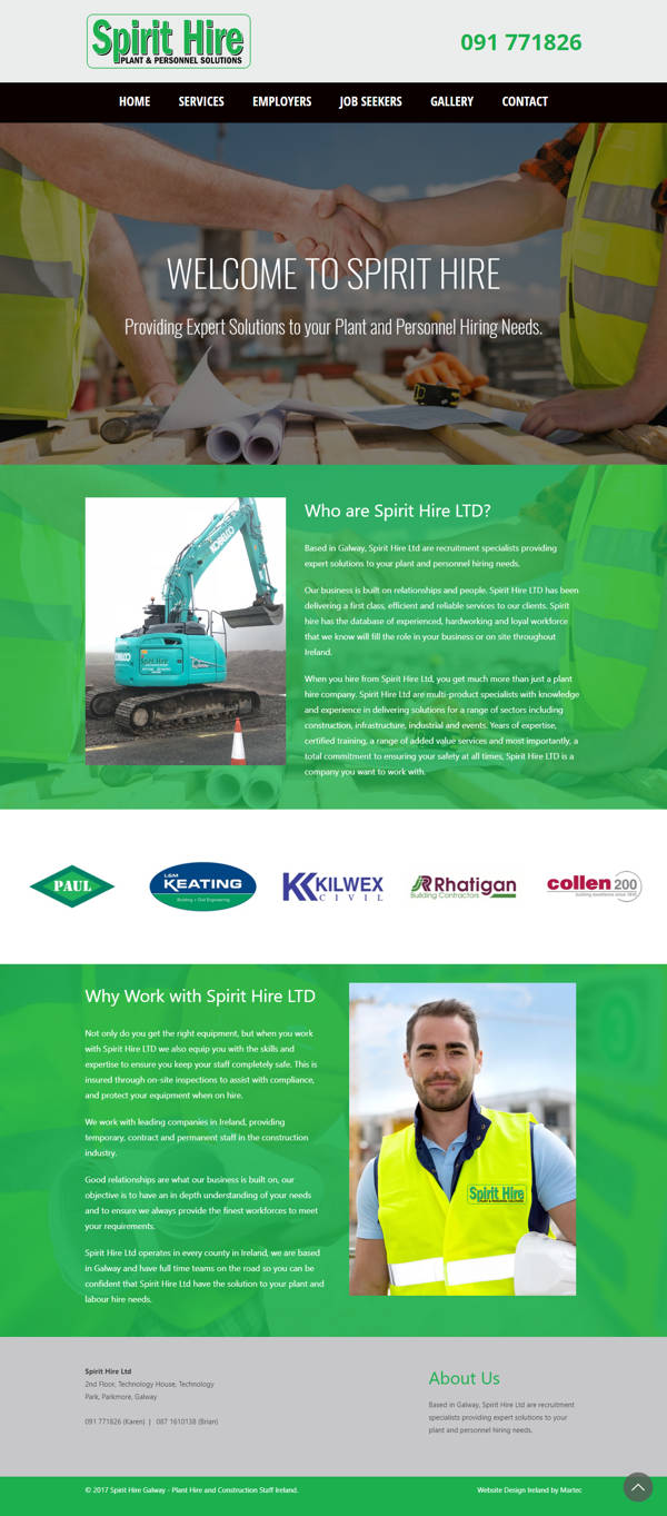 Spirit Hire Galway – Plant Hire and Construction Staff Ireland